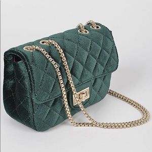 Velvet Handbag (Green)